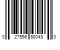 Barcode Image for UPC code 027556580480. Product Name: Speedo Adult Solar Swim Goggles - Black/Smoke