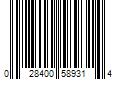 Barcode Image for UPC code 028400589314. Product Name: Frito Lay Fritos Flamin  Hot Flavored Corn Chips  9.25 oz Bag