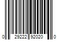 Barcode Image for UPC code 029222920200