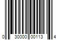 Barcode Image for UPC code 030000001134. Product Name: Centric Parts Centric 301.13040 Centric Premium Ceramic