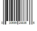 Barcode Image for UPC code 030699288366. Product Name: Everbilt 3-1/2 in. Square Radius Matte Black Adjustable Spring Hinge