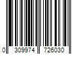 Barcode Image for UPC code 0309974726030. Product Name: Garnier Revlon Nearly Naked Makeup SPF20 130 Shell 1 Fl Oz.