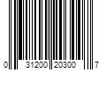 Barcode Image for UPC code 031200203007. Product Name: Ocean SprayÂ® Cranberry Juice Cocktail  101.4 fl oz Bottle