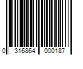 Barcode Image for UPC code 0316864000187. Product Name: Advantice Health AmLactin Daily Nourish Body Lotion  12% Lactic Acid for Dry Skin  Exfoliating  7.9 oz