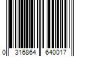 Barcode Image for UPC code 0316864640017