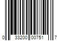 Barcode Image for UPC code 033200007517