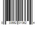 Barcode Image for UPC code 033552013624. Product Name: Honeywell Howard Leight SmartFit Detectable Earplugs  TPE  Blue  Corded