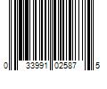 Barcode Image for UPC code 033991025875