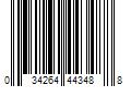 Barcode Image for UPC code 034264443488. Product Name: Sunbeam Products Inc. Oster Oatmeal Essentials 4-in-1 Dog Shampoo  Mango Peach  18 oz.