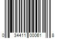 Barcode Image for UPC code 034411000618. Product Name: Gilmour Jet Cleaning Nozzle