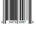 Barcode Image for UPC code 034878309675. Product Name: Magnolia Home 56-sq ft Gray/White Paper Polka Dot Prepasted Soak and Hang Wallpaper | MH1582
