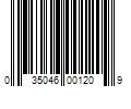 Barcode Image for UPC code 035046001209
