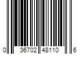 Barcode Image for UPC code 036702481106