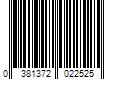 Barcode Image for UPC code 0381372022525. Product Name: Johnson & Johnson Aveeno Tone + Texture Renewing Bath and Body Scrub  Fragrance Free  8 fl oz