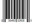 Barcode Image for UPC code 038453025080. Product Name: Waddell 8 in. Round Taper Table Leg with Hanger Bolt - 1.5 in. Dia. Tapers to 0.875 in. - Unfinished Hardwood - Self Leveling