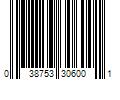 Barcode Image for UPC code 038753306001. Product Name: Oatey Scs Oatey 30600 Lubricant  for Rubber Gaskets  32-Ounce  32 oz  Amber  32 Ounce