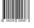 Barcode Image for UPC code 0390205025367. Product Name: Elta MD EltaMD UV Sheer Broad Spectrum SPF 50+ Facial Sunscreen 1.7 oz (50ml)