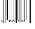 Barcode Image for UPC code 040000001881