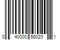 Barcode Image for UPC code 040000580201. Product Name: M&Ms 17.2 oz Peanut Butter Family Size