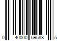 Barcode Image for UPC code 040000595885. Product Name: Dove 7.61 oz Milk Chocolate Silky Smooth Promises