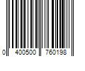 Barcode Image for UPC code 0400500760198