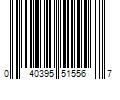 Barcode Image for UPC code 040395515567. Product Name: Steelworks 1-1/4-in W x 1-1/4-in H x 6-ft L Zinc-Plated Steel Perforated-Round Angle | 11138