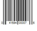 Barcode Image for UPC code 041594000076