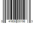 Barcode Image for UPC code 041608001983