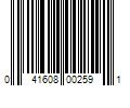 Barcode Image for UPC code 041608002591