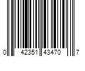 Barcode Image for UPC code 042351434707. Product Name: Warp's Heavyweight Flex - O - Bag 55 Gallon Contractor Bags