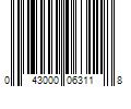 Barcode Image for UPC code 043000063118