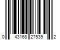 Barcode Image for UPC code 043168275392. Product Name: Current Powered by Ge LED Bulb Cylindrical 2450K 11 500 lm 80W LED80ED23.5/725