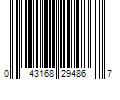Barcode Image for UPC code 043168294867. Product Name: GE 29486 CMH 20W M156 PAR20 Flood E26 HID ConstantColor Metal Halide Bulb