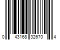 Barcode Image for UPC code 043168326704