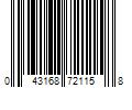 Barcode Image for UPC code 043168721158