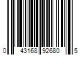 Barcode Image for UPC code 043168926805. Product Name: Generic GE LED Decorative Light Bulbs  3.5 Watt (40 Watt Equivalent)  Daylight  Clear Finish  Candelabra Base  Dimmable (4 Pack)