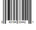 Barcode Image for UPC code 043194334421. Product Name: scunci No Slip Grip Oval Clip - 3pk