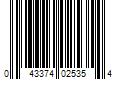Barcode Image for UPC code 043374025354. Product Name: M-D BUILDING PRODUCTS INC M-D Building Products Open Cell Foam Tape Air Conditioner Weatherstrip