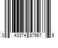 Barcode Image for UPC code 043374575675. Product Name: M-D Building Products Heavy Weight 36 in. x 36 in. x 0.063 in. Diamond Tread Silver Aluminum Sheet Metal