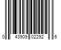 Barcode Image for UPC code 043909022926