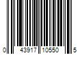 Barcode Image for UPC code 043917105505. Product Name: Wahl Clipper Wahl 2 Speed Battery Dog Nail Grinder - Orange/Black 5974