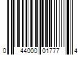Barcode Image for UPC code 044000017774. Product Name: Mondelez International Premium Original Mini Saltine Crackers  11 oz