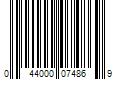 Barcode Image for UPC code 044000074869. Product Name: Mondelez International Nabisco Cookie Variety Pack  OREO  Nutter Butter  CHIPS AHOY!  12 Snack Packs (4 Cookies Per Pack)