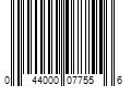 Barcode Image for UPC code 044000077556. Product Name: Mondelez International Handi-Snacks OREO Cookie Sticks  N Creme Dip Snack Packs  20 Snack Packs