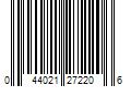 Barcode Image for UPC code 044021272206