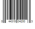 Barcode Image for UPC code 044315042003. Product Name: Simpson Strong-Tie 8-in 14-Gauge Galvanized Steel L-strap Wood To Wood | 88L