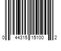 Barcode Image for UPC code 044315151002. Product Name: Simpson Strong-Tie CB 4-in x 4-in G90 Galvanized Wood To Concrete (Cast In Place) Column Base | CB44