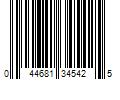 Barcode Image for UPC code 044681345425. Product Name: Cosco Mainstays Folding Metal Stool  Black