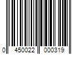 Barcode Image for UPC code 0450022000319