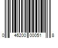 Barcode Image for UPC code 046200000518. Product Name: Procter & Gamble - Cosmetics COVERGIRL Outlast Stay Brilliant Nail Gloss Red-dy and Willing 100  .37 oz